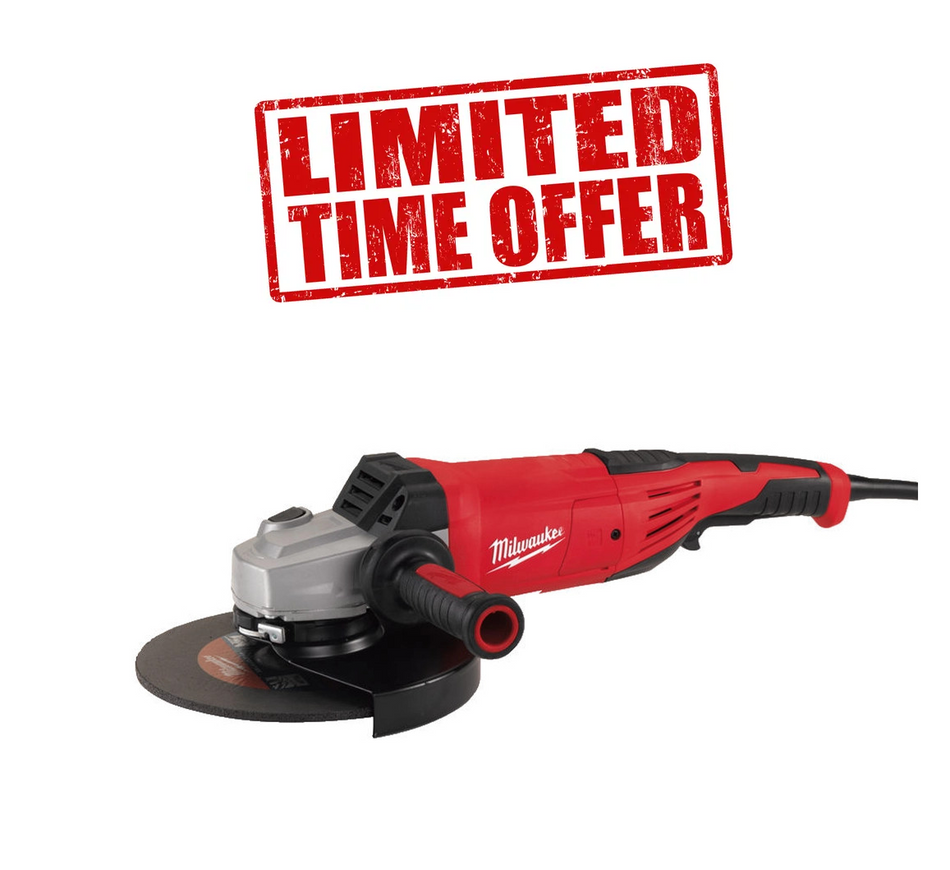 Milwaukee AGV 22-230 DMS 2200W Electric Angle Grinder - 240V, 320mm, 9 inch