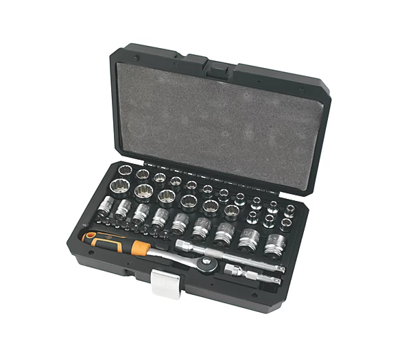 Magnusson 3/8" Drive Socket set 40 Pcs Chrome Vanadium Steel Construction