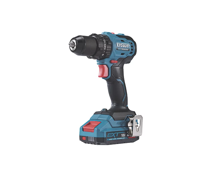 Erbauer ECCD18-Li 18V 1 x 2.0Ah Li-Ion EXT Brushless Cordless Combi Drill