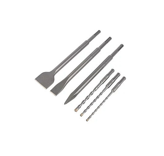 Erbauer Masonry Chisel & Drill Bit Set 6 Pieces