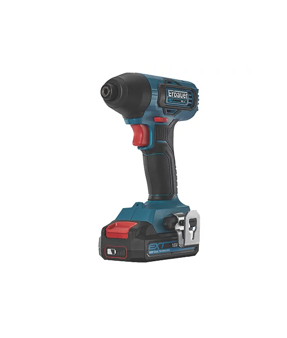 Erbauer EBID18LI 18V 1 x 2.0Ah Li-Ion EXT Cordless Impact Driver DIY