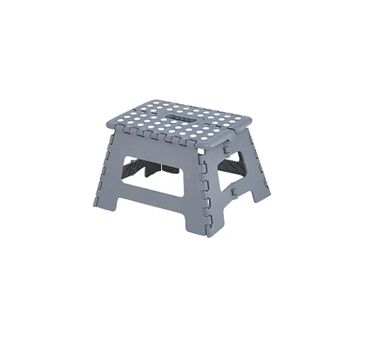 Plastic 1 Step 220mm Folding Step Stool With Platform