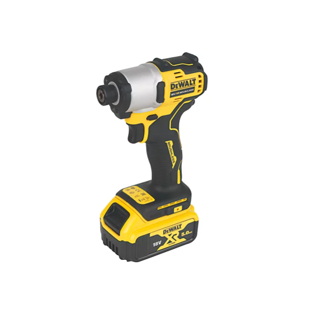DEWALT 18V 4 Piece Kit 2 x 5Ah Battery, Combi Impact SDS Multitool Charger Box