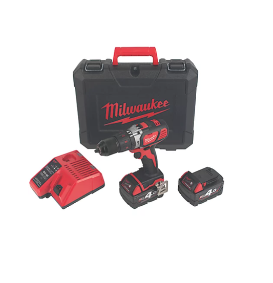 Milwaukee M18 BPDN-402C 18V 2 x 4.0Ah Li-Ion RedLithium Cordless Combi Drill