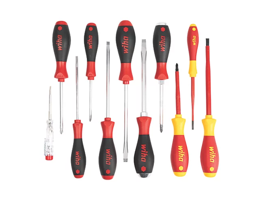 Wiha SoftFinish Mixed Screwdriver Set 11 Pieces