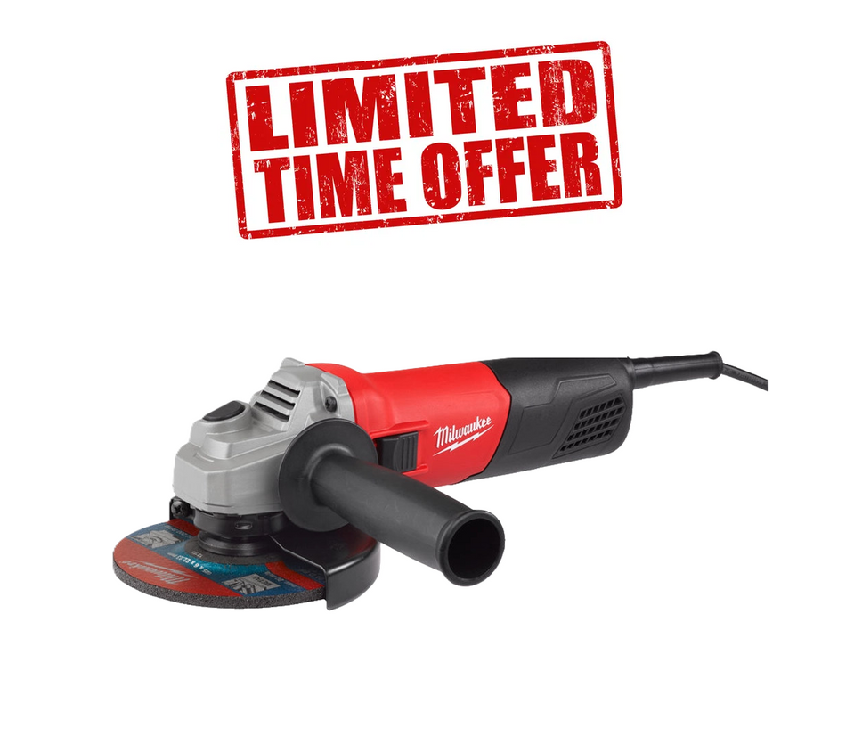 Milwaukee AG 800-115 E 800W Electric Angle Grinder - 240V, 115mm, 4 1/2 inch